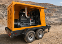 Groupe électrogène diesel silencieux monté sur remorque