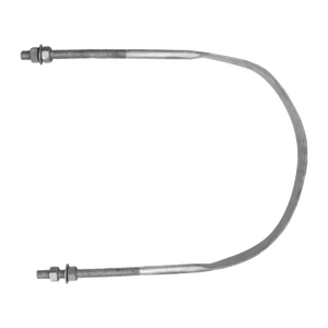 Boulon <span class=keywords><strong>en</strong></span> <span class=keywords><strong>U</strong></span> robuste OEM personnalisé avec plaque galvanisée <span class=keywords><strong>pour</strong></span> <span class=keywords><strong>fixation</strong></span> de câbles sur poteaux utilitaires - Product Image 2