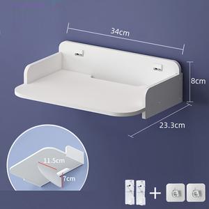 Étagère murale flottante pour routeur, étagère pour boîte de câbles de modem, mini étagère blanche, support de rangement - Product Image 2