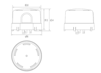 Sensor de modo de interruptor óptico de atenuación de Estrategia 4G LTE Cat.1 de Photocontrol de control NEMA 2. 2.
