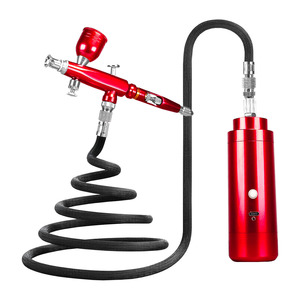 Handheld Rechargeable Airbrush <b>Kit</b> With <b>Electric</b> Spray Gun Gravity Feed Adjustable Speed Artwork Portable USB Power - Product Image 1