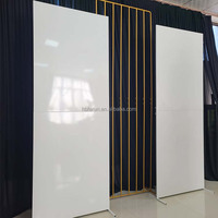 Support mural métallique grand format pour toile de fond, design usine, prix abordable, pour décoration de mariage et de fête