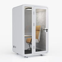 Cabine de travail intérieure insonorisée et écologique pour bureau à domicile et isolation acoustique