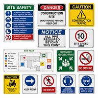 Señales de Seguridad para la Construcción, Señales de Advertencia de Seguridad en el Sitio de Trabajo, Señales de Peligro y Precaución, Señales Personalizadas de Aluminio y PVC para Obras de Construcción