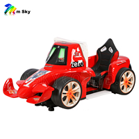 Machine de jeu d'arcade classique F1 Racing Car 17 pouces LED 3D VR lumineuse pour enfants, à monnayeur, en fibre de verre, garantie 1 an, version anglaise