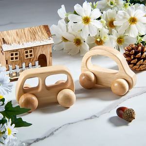 Caoxian Huashen 2 Stuks Houten Auto 'S Montessori Verpleging Play Gym Onafgewerkt Hout Auto 'S Houten Auto 'S Voor Peuters - Product Image 4