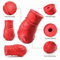 Juguete para Perros con Forma de Guante de Boxeo, con Superficie de Goma Texturizada para Masticar y Jugar, Listo para Personalizar (OEM)