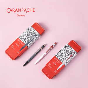 Stylo bille <span class=keywords><strong>CARAN</strong></span> <span class=keywords><strong>D</strong></span>'<span class=keywords><strong>ACHE</strong></span> 849 Coffret cadeau de Noël, une collaboration avec KEITH HARING, Ensemble exquis de stylos bille - Product Image 2