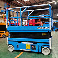 Plateforme de travail élévatrice mobile manuelle hydraulique, élévateur à ciseaux électrique