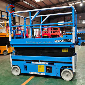 Plateforme de travail en hauteur <span class=keywords><strong>mobile</strong></span> manuelle hydraulique, élévateur à ciseaux électrique - Product Image 3