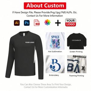 T-shirt de sport à manches longues pour homme, nouvelle collection automne, séchage rapide, en soie glacée, 180 grammes, tissu tricoté, doux pour la peau, idéal pour la course en extérieur - Product Image 2