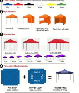 Tente gonflable d'extérieur en tissu Oxford imperméable avec protection UV pour camping, glamping, safari, fêtes, mariages, événements, toit et salle de bain - Product Image 6