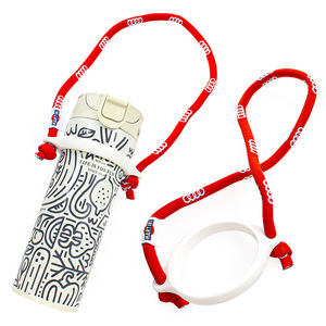 Water Bottle Cup Holder <b>Lanyard</b> With Adjustable Strap Custom Pen Holder <b>Lanyard</b> With Rubber Ring <b>Lanyards</b> - Product Image 1