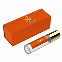 Flacon pulvérisateur de parfum rechargeable de poche en verre sérigraphié de 5/10/15 ml avec bouchon à vis et logo personnalisé