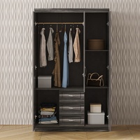 Armoire de haute qualité à 3 portes, armoire murale, placard de chambre à coucher avec 3 tiroirs, armoire de chambre à coucher personnalisée