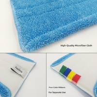 Serpillère plate légère en microfibre pour le nettoyage quotidien des sols de la maison, des hôtels et des bureaux, idéale pour attraper la poussière