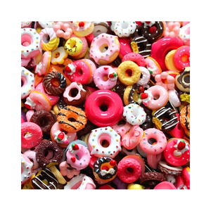 30 pièces mignon résine breloques bonbons fruits Dessert crème glacée tranches Flatback boutons Scrapbooking coque de téléphone accessoires de bricolage - Product Image 1