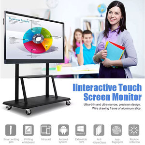 Tableau blanc numérique interactif HONGNUO 75'' <span class=keywords><strong>86</strong></span>'' pour salle de classe, écran tactile 20 points, panneau plat intelligent, tableau blanc interactif - Product Image 3