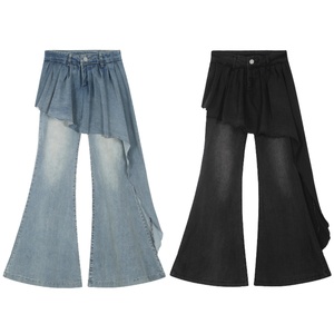 Pantalones Casuales de Mujer de Color Sólido, Versátiles, Urbanos, Casuales, de Moda, Primavera 2025, Venta al por Mayor, Colores Personalizables - Product Image 1