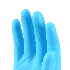 Gants hybrides en nitrile bleus, sans poudre, épaissis, jetables, pour inspection et protection - Product Image 4