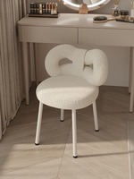 Banc de chambre à coucher en cachemire d'agneau, style crème, design moderne et simple