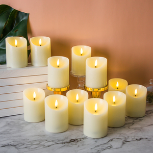 Bougies vintage sans flamme à piles, chauffe-plat, 3d vraie flamme, <span class=keywords><strong>lovin</strong></span>, Matti - Product Image 3