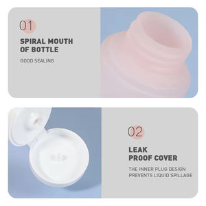 Wholesale Set of 3pcs Travel 60ML Refillable Cosmetic Containers <b>Mini</b> Squeeze <b>Bottles</b> for Toiletries Shampoo and Conditioner - Product Image 4