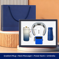 Kit Quotidien Portable avec Tasse, Batterie Externe, Parapluie, Masseur Cervical – Idéal pour la Promotion de Marque et les Événements de Reconnaissance Client