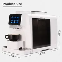 Cafetera Espresso Totalmente Automática Anbolife, Bomba ULKA de 19 Bares, 11 Bebidas, Tanque de Leche Integrado, Pantalla Táctil, Wi-Fi Inteligente, OEM, ODM