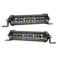 Barre lumineuse LED fine de 6 pouces, petite barre lumineuse LED de 72W, barre lumineuse LED pour calandre, barre lumineuse LED arrière, barre lumineuse combinée pour UTV, éclairage LED