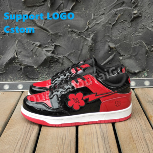 Chaussures de sport décontractées pour hommes à semelle épaisse et basse, à prix abordable, chaussures de basket-ball classiques multicolores à lacets personnalisées - Product Image 3