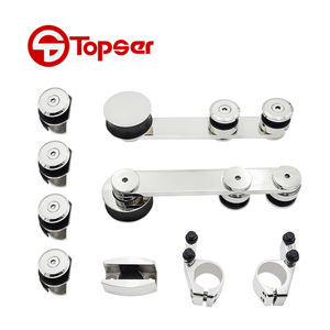 OEM ODM Puerta corredera de Granero Rodillo Sistema de rueda colgante Pantalla de ducha de acero inoxidable Sistema de puerta de vidrio Hardware - Product Image 2