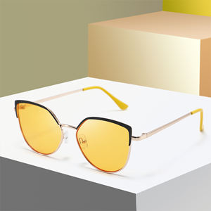 2024ใหม่แว่นกันแดดแฟชั่นดีไซเนอร์เฉดแว่นกันแดดกรอบโลหะแว่นกันแดดสำหรับผู้ชายแว่นกันแดดผู้หญิงในจีน - Product Image 5