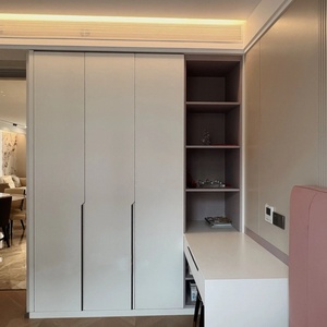 Armoire intégrée sur mesure avec bureau intégré, armoire murale pour <span class=keywords><strong>chambre</strong></span> d'enfant, armoire de rangement moderne pour dressing - Product Image 6