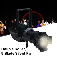 Igracelite 180W RGBW Spot d'intérieur à profil LED Scène ellipsoïdale de théâtre en aluminium