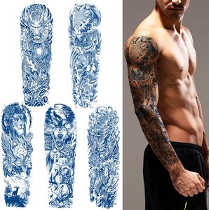Tatuaje Temporal Personalizado <span class=keywords><strong>de</strong></span> Manga Completa para Hombre, Diseño Herbario Duradero con Transferencia <span class=keywords><strong>de</strong></span> Agua - Product Image 1