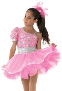 Vestido <span class=keywords><strong>de</strong></span> <span class=keywords><strong>Ballet</strong></span> Europeo Americano Original, Color Rojo Brillante, Verde y Naranja, con Falda <span class=keywords><strong>de</strong></span> Malla y Lentejuelas, para Actuaciones <span class=keywords><strong>de</strong></span> Danza - Product Image 5