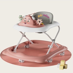 รถเข็นหัดเดินแบบ3 in 1สำหรับเด็กปรับได้มัลติฟังก์ชันพร้อมดนตรีเพื่อการเรียนรู้และการเล่นสำหรับเด็กผู้หญิง - Product Image 1