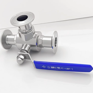 Sanitary <strong>3</strong> Way Ss304 Stainless Steel <strong>Ball</strong> <strong>Valve</strong> - Product Image 4