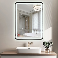 Miroir de salle de bain led vanité de bain lumière led miroirs intelligents