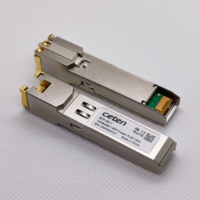 SFP-GE-T Modul Serat Optik Transceiver Tembaga SFP 1G BASE-T untuk Jaringan Gigabit/10 Gigabit Ethernet FTTH FTTX FTTB