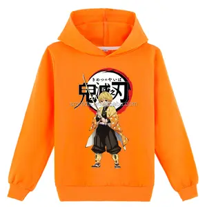 Sromda Hot Selling Anime Dämonen töter Kleidung Jungen Langarm Baumwolle Hoodie Cartoon Sweatshirts Für Kinder