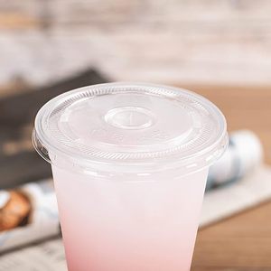 95mm Flat Lids (1000pcs) for 95mm 7 8 9 10oz Etc <b>Plastic</b> <b>Cups</b> - Product Image 3