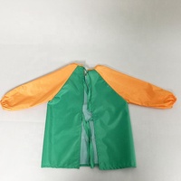 Tablier ajustable en coton, bavette en lin uni, tablier de peinture pour enfants, tablier de luxe œuf de poulet, étanche, amusant