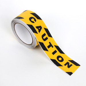 Watch Your Step Anti Slip Tape 0.75mm Thickness <b>Yellow</b> Black Warning <b>Sticker</b> For Stairs Safety - Product Image 2