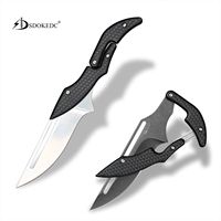 Couteau pliant utilitaire de camping en acier D2, couteau tactique de défense personnelle, outil EDC, couteau de survie, couteau de chasse, couteau de poche pour l'extérieur