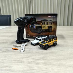 HuangBo HB Toys 1/43 4WD <span class=keywords><strong>RC</strong></span> Rock Crawler 2.4Ghz Proporcional Metálico Todoterreno SUV Doble Carrocería Control por APP RTR Mini Coche de Escalada - Product Image 4