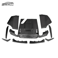 Diffuseur arrière en fibre de carbone style GEX à structure divisée pour pare-chocs arrière BMW Série 3 F30 M Sport