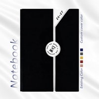 Carnet A5 de luxe en cuir à couverture rigide, reliure cousue, logo et couleur personnalisés, impression UV, agenda 2026 2027, cadeau d'entreprise