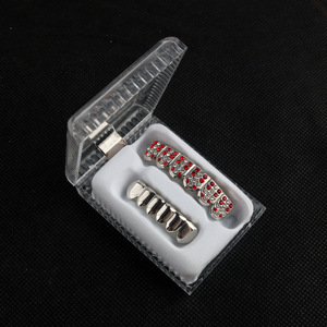 Ensemble de grillz hip-hop en <span class=keywords><strong>strass</strong></span>, bijoux dentaires amovibles pour les fêtes, <span class=keywords><strong>la</strong></span> scène et <span class=keywords><strong>la</strong></span> mode streetwear - Product Image 1